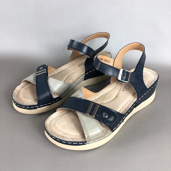 Patrizia By Spring Step Cirielle Women’s Strappy Wedge Sandals Size 10 - Picture 4 of 12